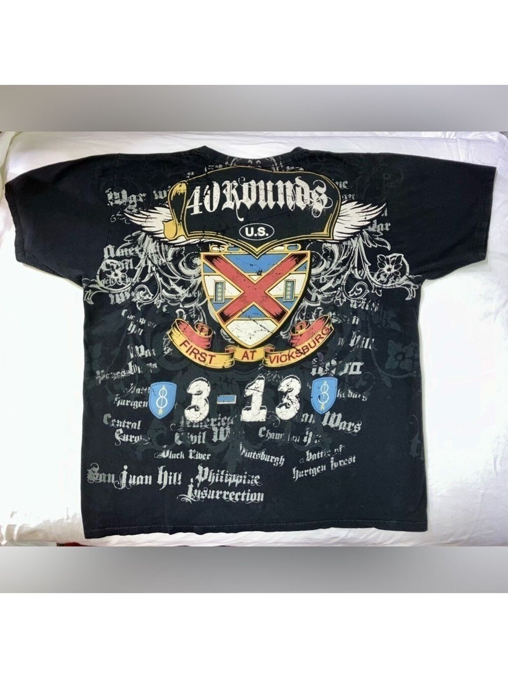 APPRIME Courage For All  Mens XL black 3-13 First At Vicksburg T-Shirt